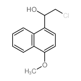 1-Naphthalenemethanol,a-(chloromethyl)-4-methoxy-结构式