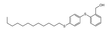 [2-(4-dodecylsulfanylphenyl)sulfanylphenyl]methanol结构式