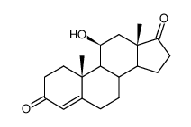 Androst-4-ene-3,17-dione,11-hydroxy-结构式