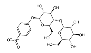 4-硝基苯基-β-D-麦芽糖苷结构式