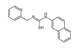 1-naphthalen-2-yl-3-(pyridin-2-ylmethyl)thiourea Structure