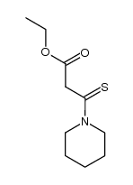 1-Piperidinepropanoic acid,-bta--thioxo-,ethyl ester结构式