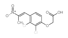 Acetic acid,[2,3-dichloro-4-(2-nitro-1-propenyl)phenoxy]-, (E)- (9CI)结构式