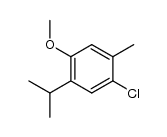 4-chloro-2-isopropyl-5-methyl-anisole结构式