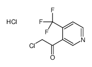 2-chloro-1-[4-(trifluoromethyl)pyridin-3-yl]ethanone,hydrochloride Structure