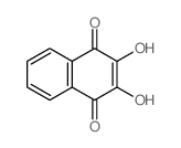 2, 3-Dihydroxy-1,4-naphthoquinone结构式