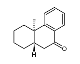 4a-methyl-1,2,3,4,4a,9,10,10aα-octahydro-9-phenanthrone结构式