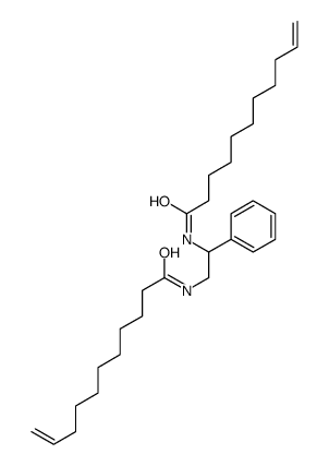 N-[2-phenyl-2-(undec-10-enoylamino)ethyl]undec-10-enamide结构式