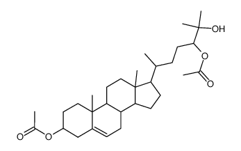 5-Cholesten-3β,24,25-triol-3β,24-diacetat Structure