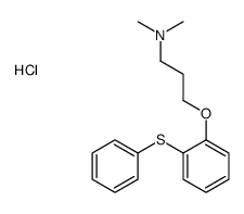 N,N-dimethyl-3-(2-phenylsulfanylphenoxy)propan-1-amine,hydrochloride结构式