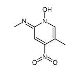 1-hydroxy-N,5-dimethyl-4-nitropyridin-2-imine结构式