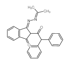 2-二苯乙酰基-3-(异亚丙基-腙)茚酮结构式