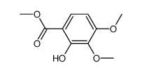 Methyl 2-hydroxy-3,4-dimethoxybenzoate结构式