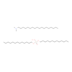 octadecyl(dimethyl)ammonium ditridecyl phosphate Structure
