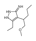 1H-Pyrazol-3-amine,5-ethyl-4-[1-(methoxymethyl)butyl]-(9CI)结构式