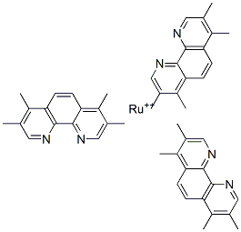 tris(3,4,7,8-tetramethyl-1,10-phenanthroline)ruthenium(II)结构式