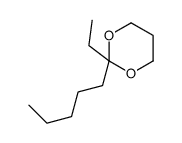 2-ethyl-2-pentyl-1,3-dioxane结构式
