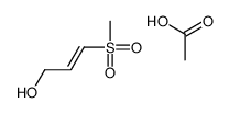acetic acid,3-methylsulfonylprop-2-en-1-ol Structure