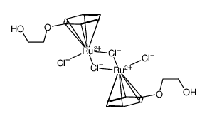 [Ru(II)(η6-C6H5OCH2CH2OH)(μ-Cl)Cl]2 Structure