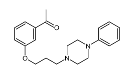 1-[3-[3-(4-phenylpiperazin-1-yl)propoxy]phenyl]ethanone结构式