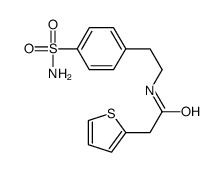 N-[2-(4-sulfamoylphenyl)ethyl]-2-thiophen-2-ylacetamide Structure