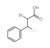Benzenepropanoic acid, a-bromo-b-chloro-结构式