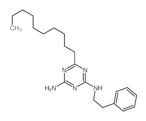 6-decyl-N-phenethyl-1,3,5-triazine-2,4-diamine Structure