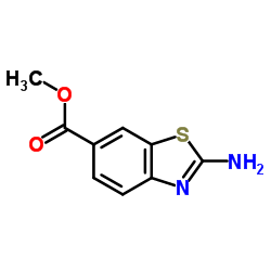 2-氨基苯并噻唑-6-甲酸甲酯结构式