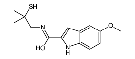 5-methoxy-N-(2-methyl-2-sulfanylpropyl)-1H-indole-2-carboxamide结构式