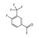 Benzoyl fluoride, 4-fluoro-3-(trifluoromethyl)- (9CI)结构式