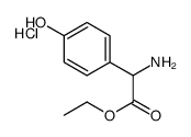 ethyl 2-amino-2-(4-hydroxyphenyl)acetate,hydrochloride Structure