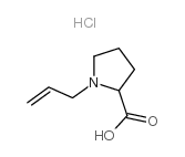 1-Allylpyrrolidine-2-carboxylic acid hydrochloride Structure