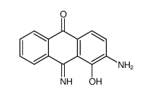 2-amino-1-hydroxy-anthraquinone-9-imine结构式