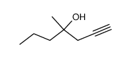 4-methyl-1-heptyn-4-ol结构式