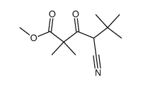Methyl 4-Cyano-3-oxo-2,2,5,5-tetramethylhexanoate Structure