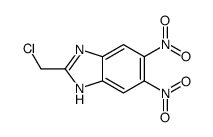 2-(chloromethyl)-5,6-dinitro-1H-benzimidazole Structure