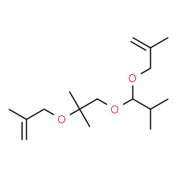 2,5,5,11-Tetramethyl-8-isopropyl-4,7,9-trioxa-1,11-dodecadiene Structure