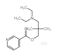 (3-diethylamino-2,2-dimethyl-propyl) pyridine-3-carboxylate结构式