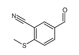 5-甲酰基-2-(甲基硫代)苯甲腈结构式