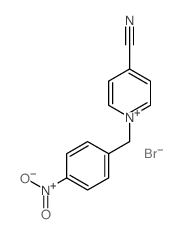 Pyridinium,4-cyano-1-[(4-nitrophenyl)methyl]-, bromide (1:1)结构式