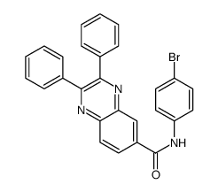 N-(4-bromophenyl)-2,3-diphenylquinoxaline-6-carboxamide Structure