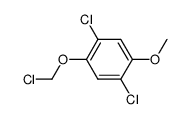 1,4-dichloro-2-chloromethoxy-5-methoxy-benzene结构式