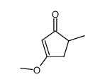3-Methoxy-5-methyl-2-cyclopenten-1-one结构式