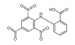 2-(2,4,6-trinitroanilino)benzoic acid Structure