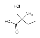 2-Amino-2-methyl-butyric acid hydrochloride structure