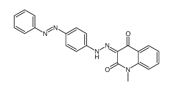 4-羟基-1-甲基-3-[[4-(苯偶氮基)苯基]偶氮基]-2(1H)-喹啉酮结构式