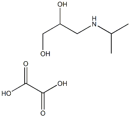 3-(isopropylamino)propane-1,2-diol oxalate Structure