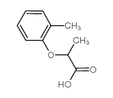 2-(邻甲苯氧基)丙酸结构式