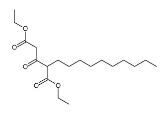 Ethyl 4-ethoxycarbonyl-3-oxotetradecanoate结构式
