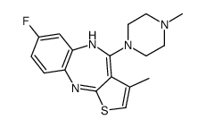 7-Fluoro-3-methyl-4-(4-methyl-1-piperazinyl)-10H-thieno(2,3-b)(1,5)ben zodiazepine picture